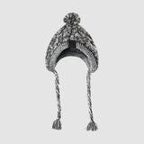 Wool Dog Beanie With Ear Holes Dog Winter Hat Toque - Grey