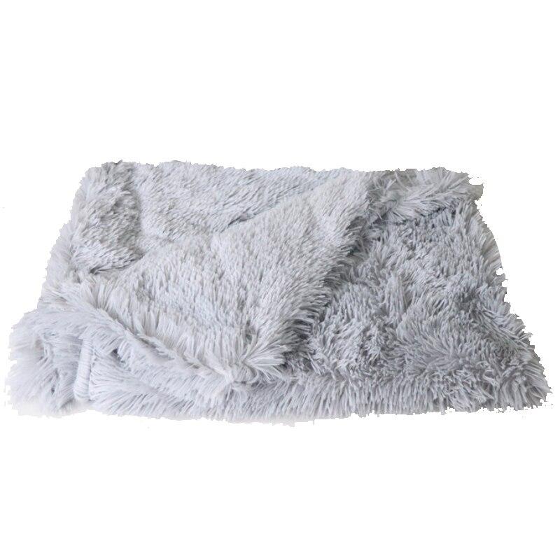 Fluffy Dog Blanket - Light Gray