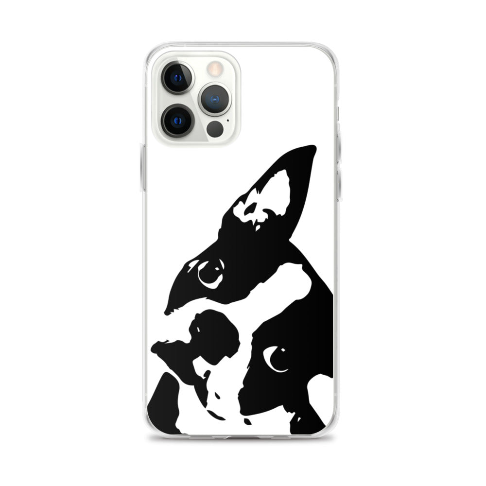 Boston Terrier Head Tilt iPhone Case