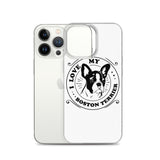 I Love My Boston Terrier iPhone Case