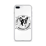I Love My Boston Terrier iPhone Case