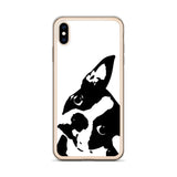Boston Terrier Head Tilt iPhone Case