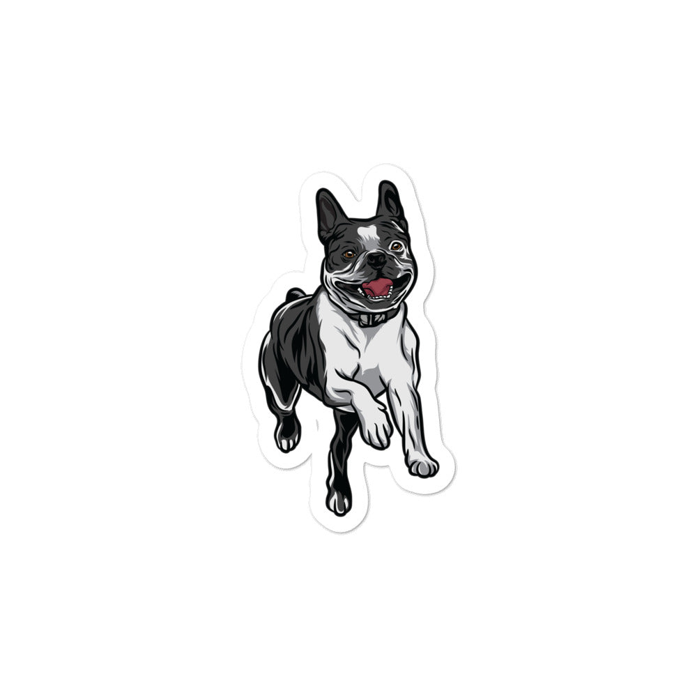 Happy Boston Terrier Sticker