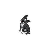 Boston Terrier Head Tilt Sticker