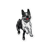 Happy Boston Terrier Sticker