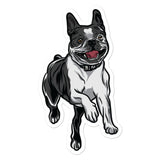 Happy Boston Terrier Sticker