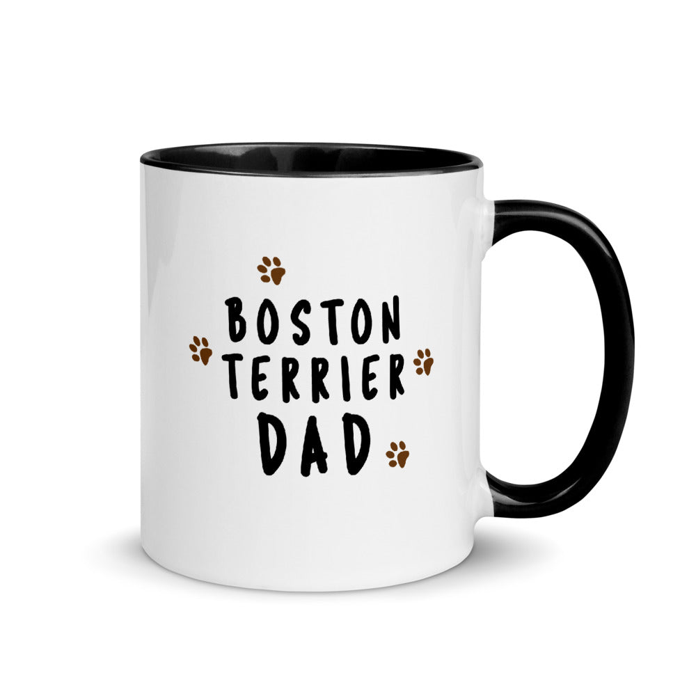 Boston Terrier Dad Muddy Paws Mug - Boston Terrier World