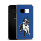 Boston Terrier Samsung Phone Case - Blue - Boston Terrier World