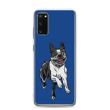Boston Terrier Samsung Phone Case - Blue - Boston Terrier World