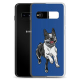 Boston Terrier Samsung Phone Case - Blue - Boston Terrier World
