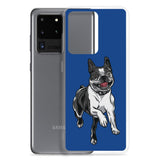 Boston Terrier Samsung Phone Case - Blue - Boston Terrier World