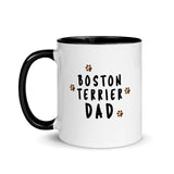 Boston Terrier Dad Muddy Paws Mug - Boston Terrier World