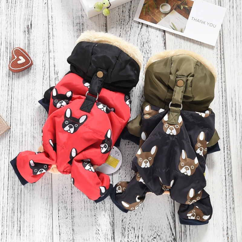 Warm Snowsuit For Dogs Boston Terrier World