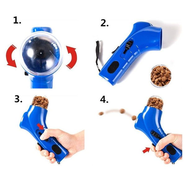Dog Treat Launcher Catapult Boston Terrier World