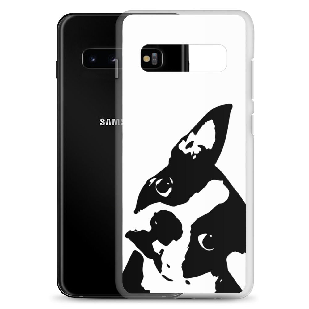 Boston Terrier Head Tilt Samsung Phone Case