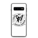 I Love My Boston Terrier Samsung Phone Case