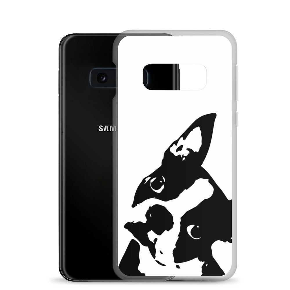 Boston Terrier Head Tilt Samsung Phone Case
