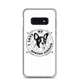 I Love My Boston Terrier Samsung Phone Case