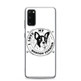 I Love My Boston Terrier Samsung Phone Case