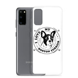 I Love My Boston Terrier Samsung Phone Case