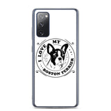 I Love My Boston Terrier Samsung Phone Case
