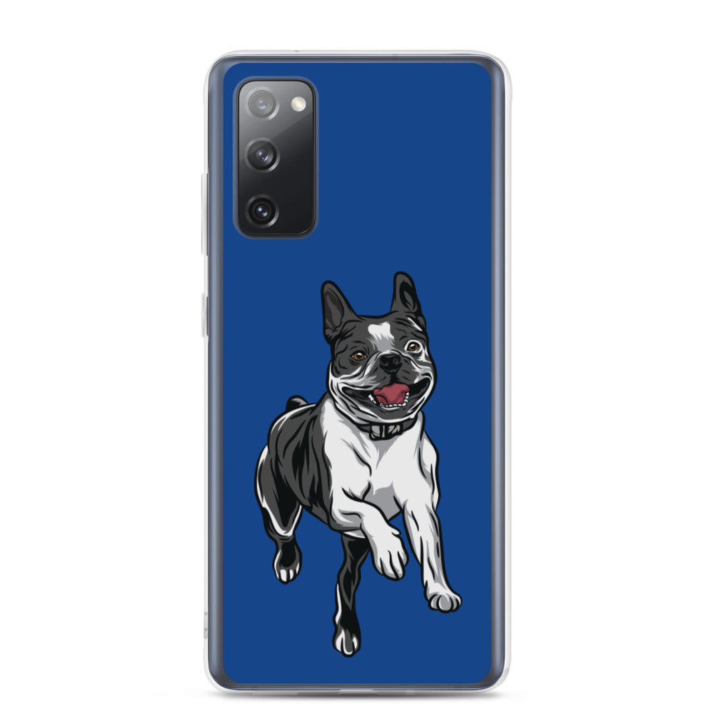 Boston Terrier Samsung Phone Case - Blue