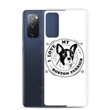 I Love My Boston Terrier Samsung Phone Case