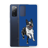 Boston Terrier Samsung Phone Case - Blue