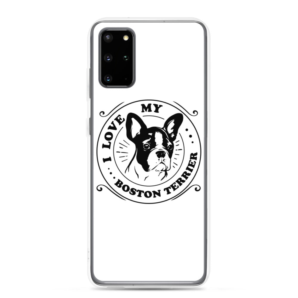 I Love My Boston Terrier Samsung Phone Case