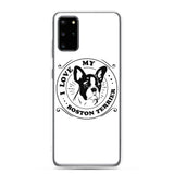 I Love My Boston Terrier Samsung Phone Case