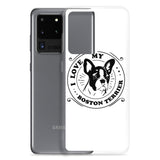 I Love My Boston Terrier Samsung Phone Case