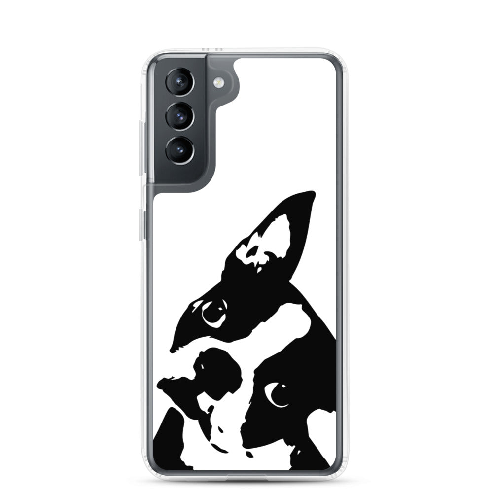 Boston Terrier Head Tilt Samsung Phone Case