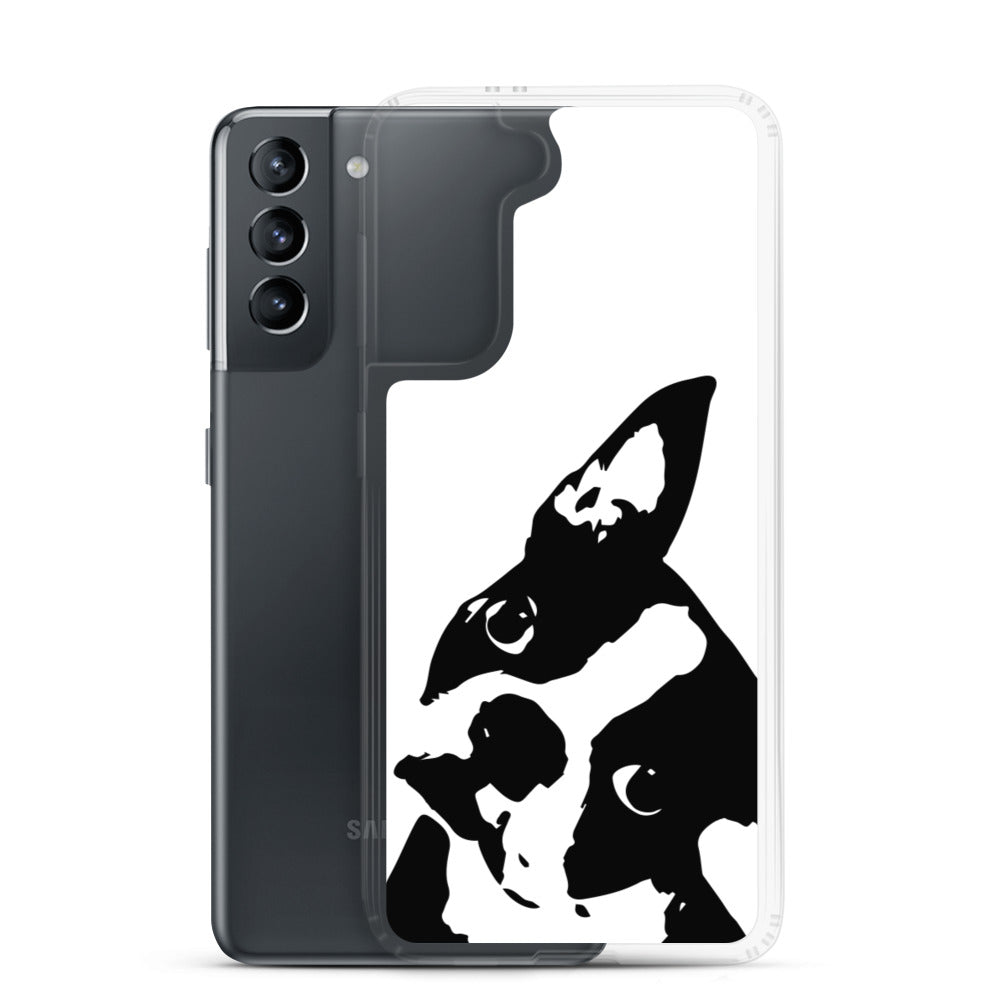Boston Terrier Head Tilt Samsung Phone Case
