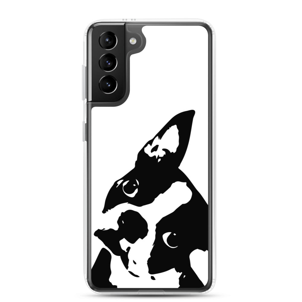 Boston Terrier Head Tilt Samsung Phone Case