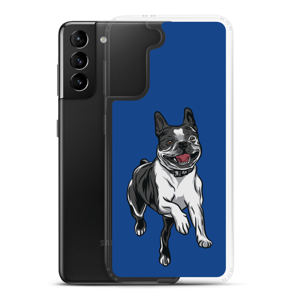 Boston Terrier Samsung Phone Case - Blue
