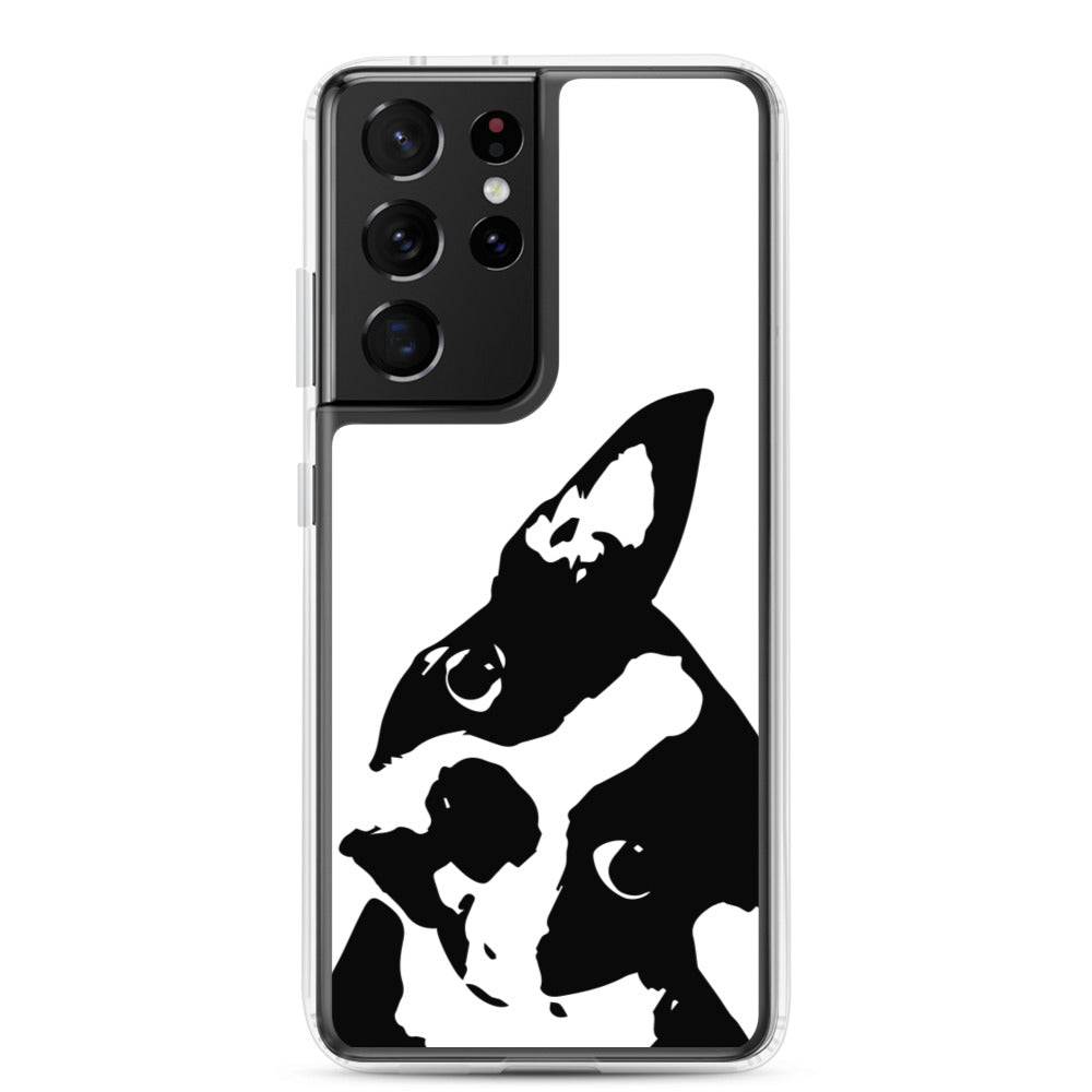 Boston Terrier Head Tilt Samsung Phone Case