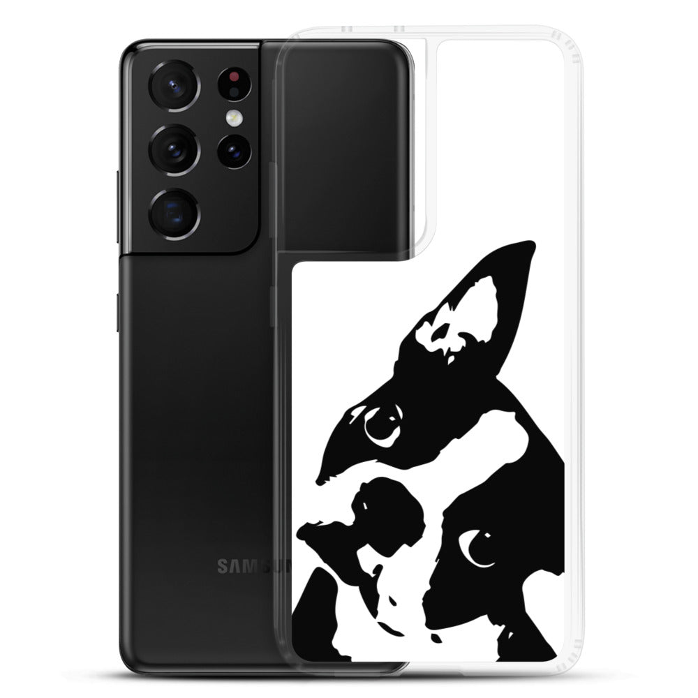 Boston Terrier Head Tilt Samsung Phone Case