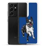 Boston Terrier Samsung Phone Case - Blue