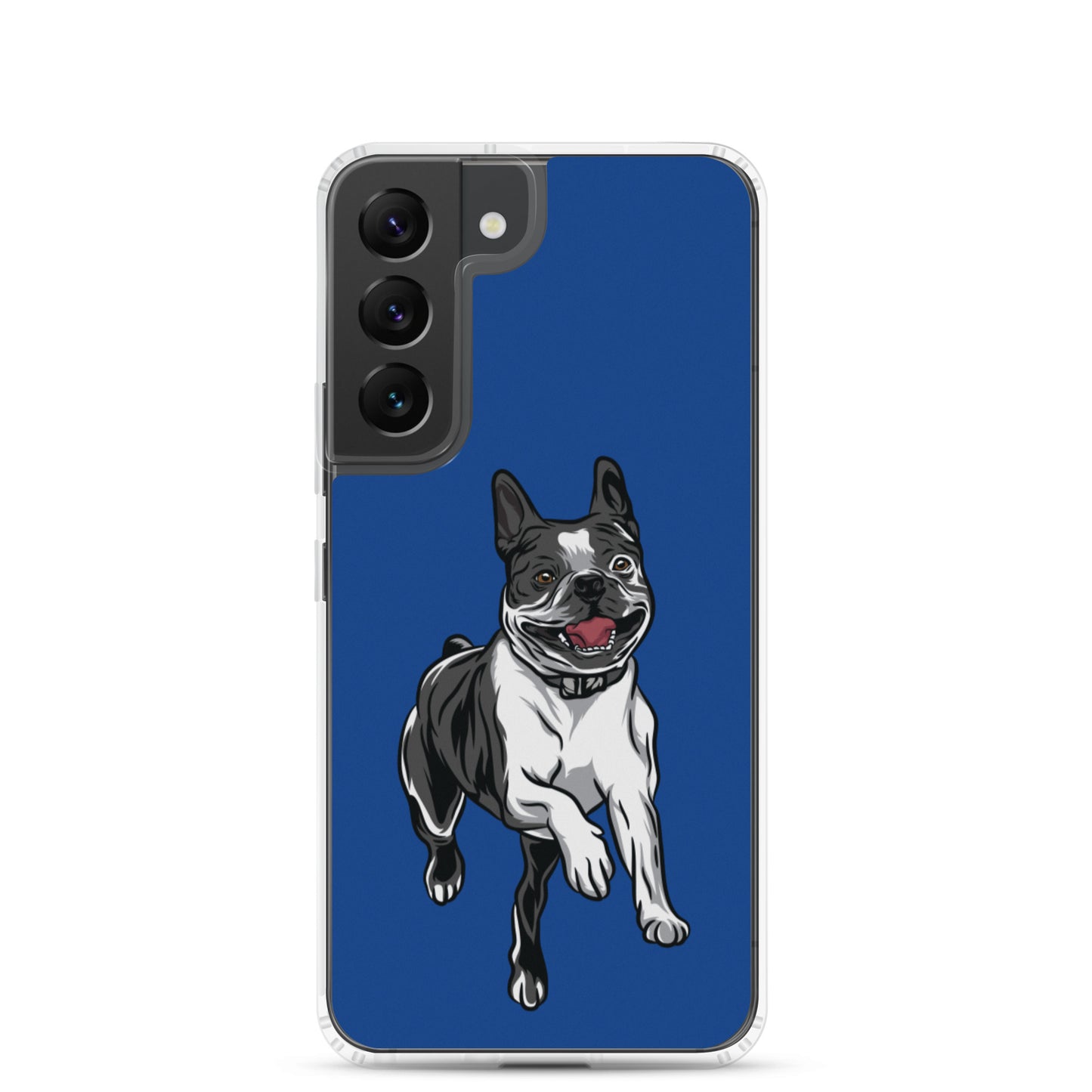 Boston Terrier Samsung Phone Case - Blue
