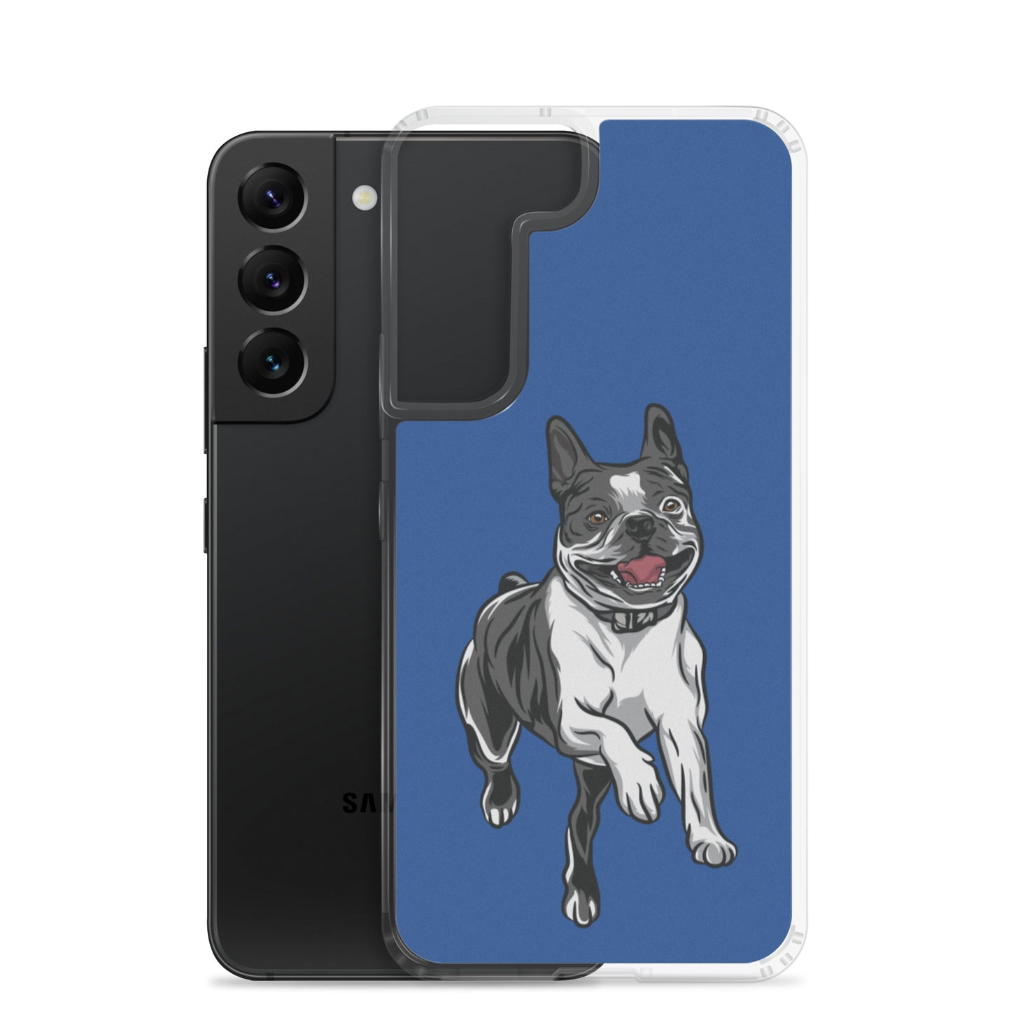 Boston Terrier Samsung Phone Case - Blue