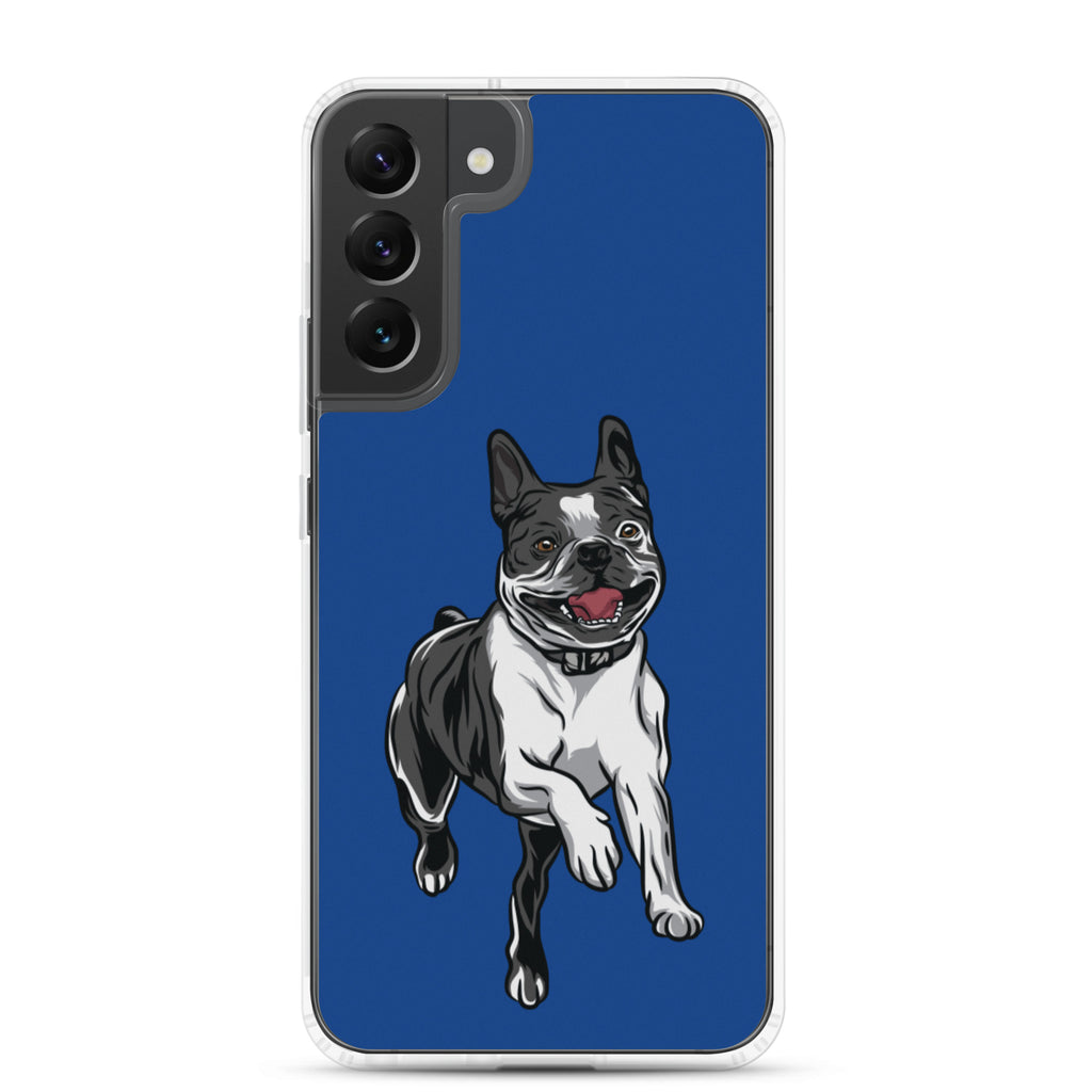 Boston Terrier Samsung Phone Case - Blue