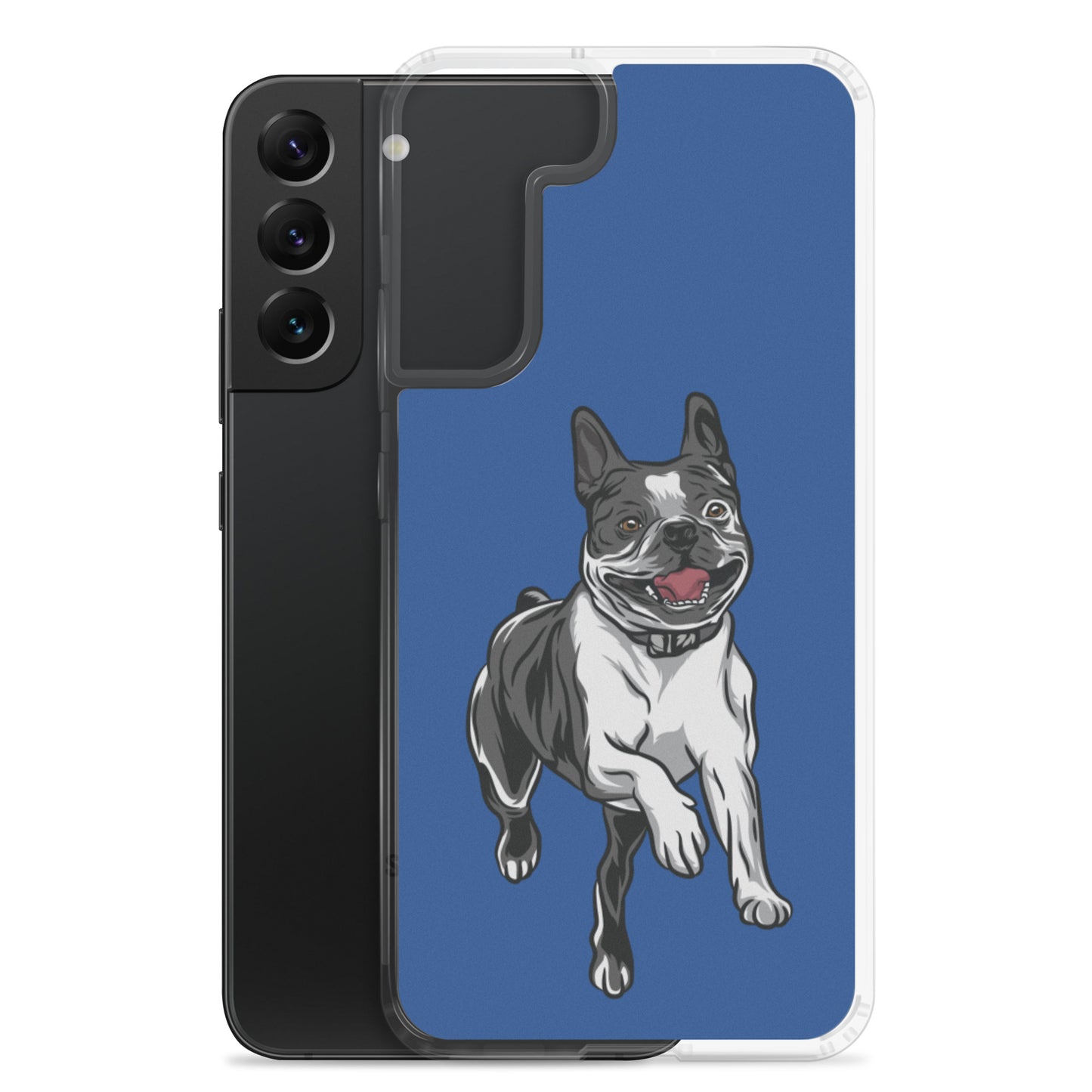 Boston Terrier Samsung Phone Case - Blue