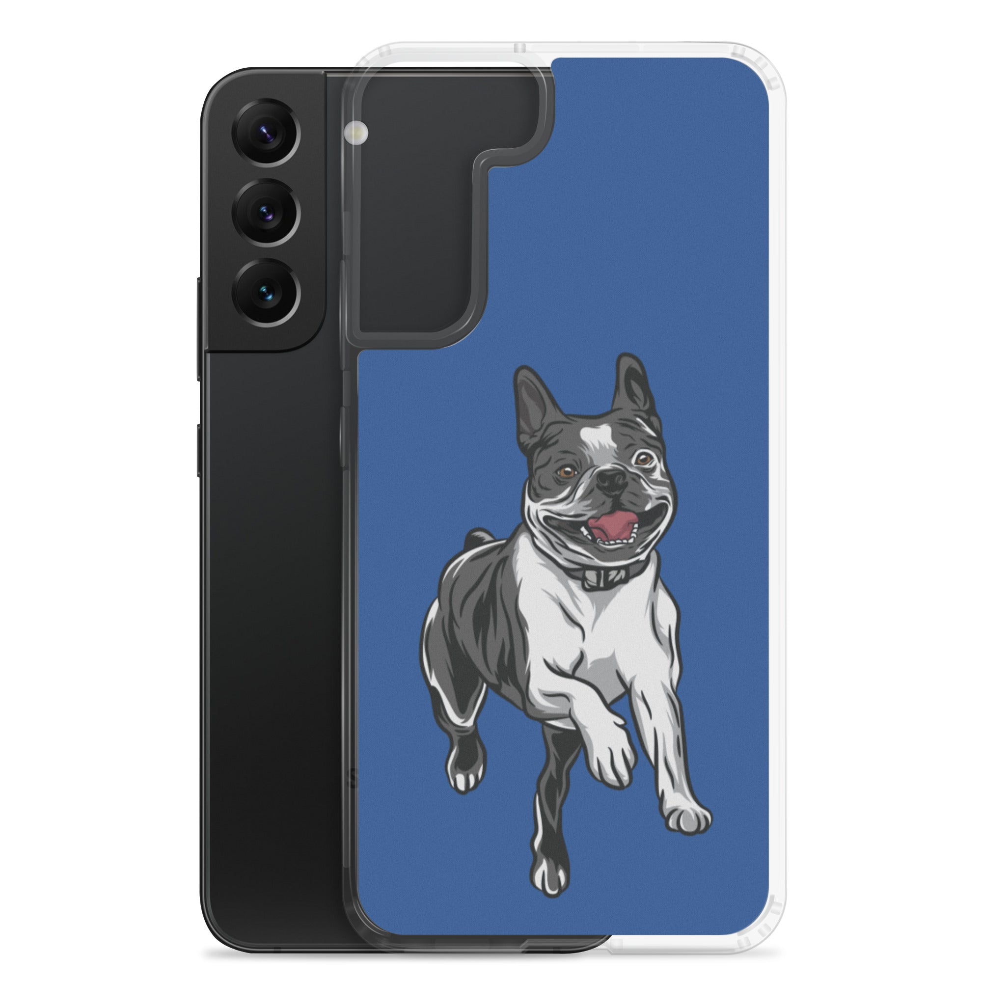 Boston Terrier Samsung Phone Case - Blue
