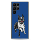 Boston Terrier Samsung Phone Case - Blue