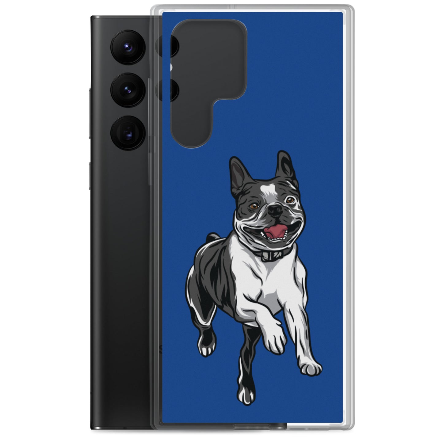 Boston Terrier Samsung Phone Case - Blue