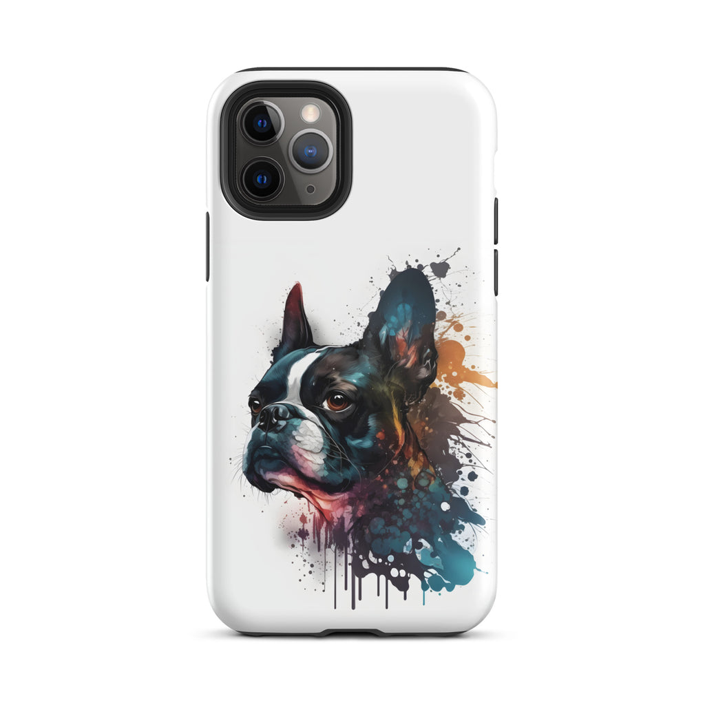 Boston Terrier Art on Tough Case for iPhone