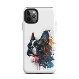 Boston Terrier Art on Tough Case for iPhone
