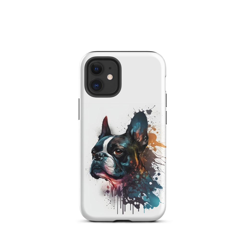 Boston Terrier Art on Tough Case for iPhone