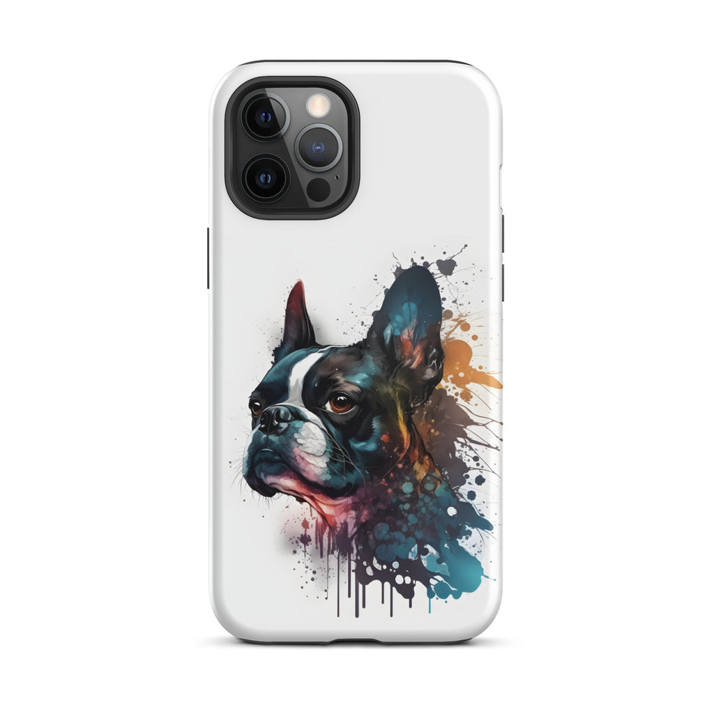 Boston Terrier Art on Tough Case for iPhone