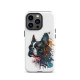 Boston Terrier Art on Tough Case for iPhone